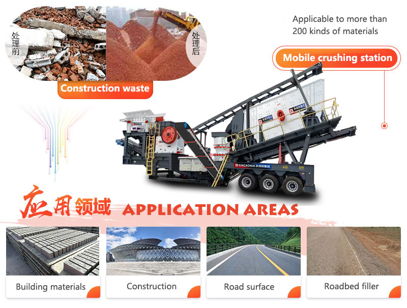 Mobile crushing station