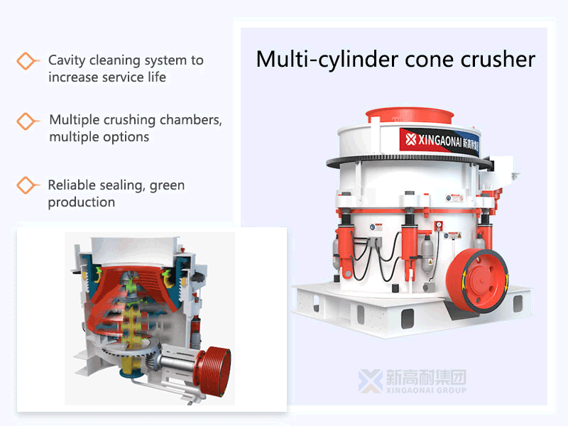 Working principle of multi-cylinder cone crusher