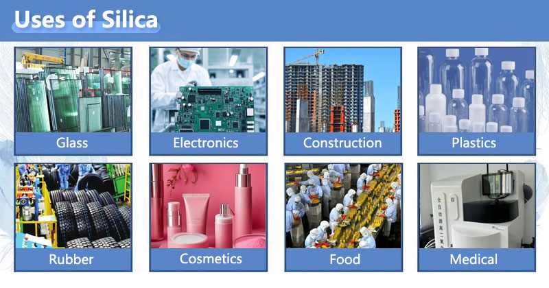 Uses of silicon dioxide